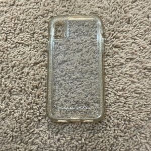 Sparkly clear iPhone X/Xs phone case